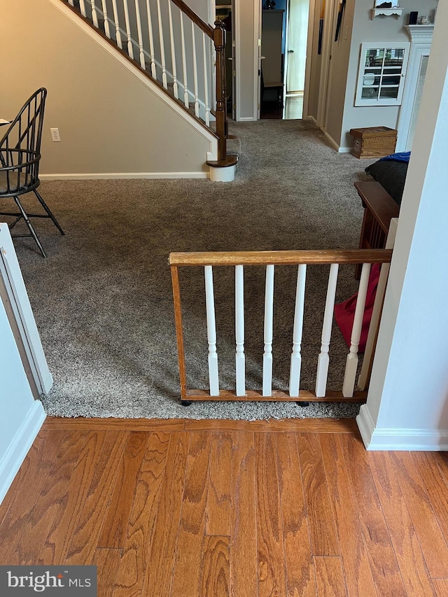 86 Ables Run Dr, Absecon, NJ 08201 - staircase with baseboards and wood finished floors