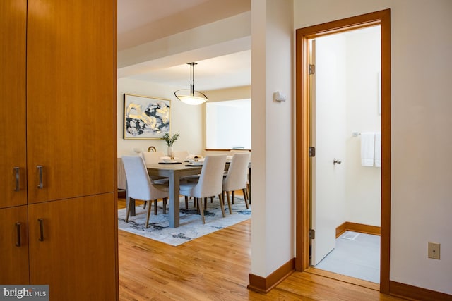 33 Sergeant St, Princeton, NJ 08540 - dining area featuring light wood-style flooring and baseboards