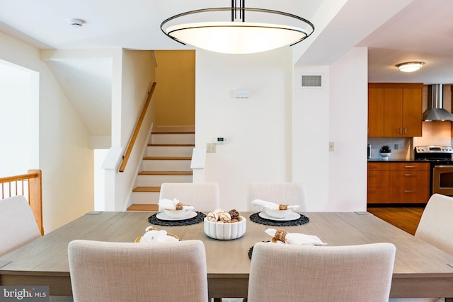 33 Sergeant St, Princeton, NJ 08540 - dining space featuring stairway and wood finished floors