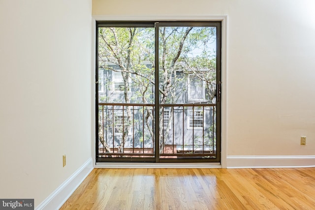 33 Sergeant St, Princeton, NJ 08540 - spare room with baseboards and wood finished floors