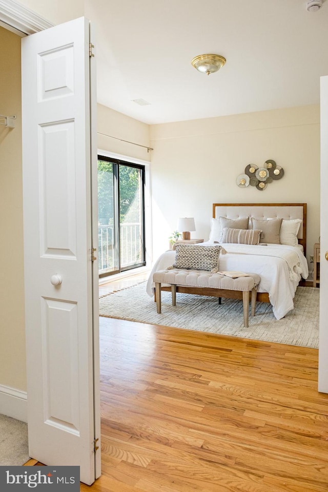 33 Sergeant St, Princeton, NJ 08540 - bedroom featuring light wood-style flooring and access to exterior