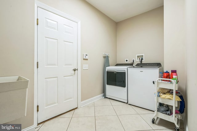 1 Springfield Ave, Berlin, NJ 08009 - laundry room featuring washer and clothes dryer and light tile patterned flooring