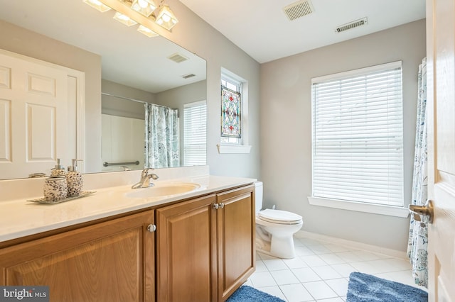 1 Springfield Ave, Berlin, NJ 08009 - full bath featuring vanity, tile patterned floors, and a shower with shower curtain