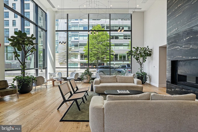 37 L St SE Unit 101, Washington, DC 20003 - community lobby featuring floor to ceiling windows and a towering ceiling