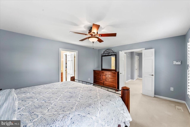 11 Georges Way, Glen Mills, PA 19342 - bedroom featuring light carpet and a ceiling fan
