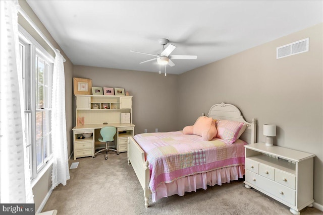 11 Georges Way, Glen Mills, PA 19342 - bedroom with light carpet, a desk, and ceiling fan