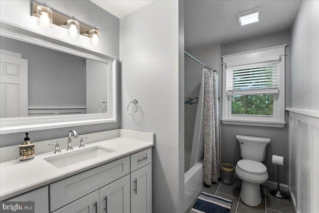 11 Georges Way, Glen Mills, PA 19342 - full bathroom featuring vanity, tile patterned flooring, and shower / bathtub combination with curtain