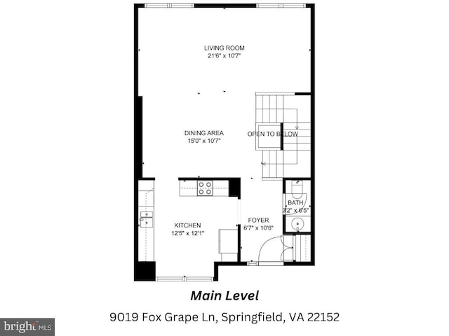9019 Fox Grape Ln, Springfield, VA 22152 - view of home floor plan