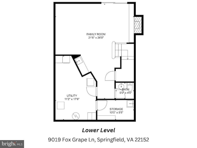 9019 Fox Grape Ln, Springfield, VA 22152 - view of home floor plan