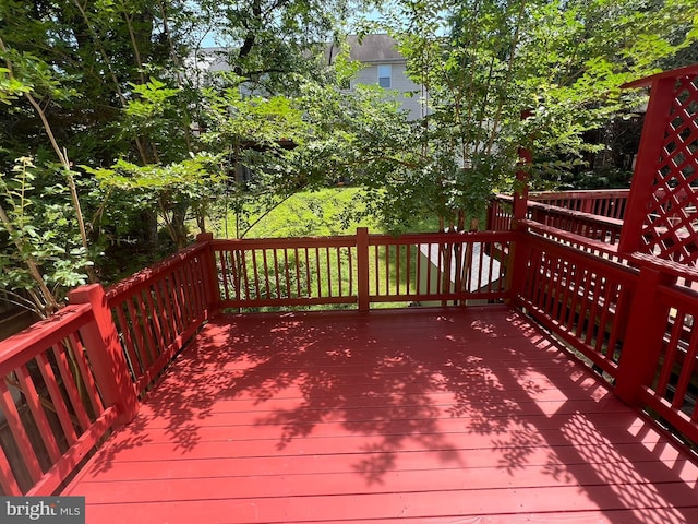 4407 Stanford Ct, Owings Mills, MD 21117 - view of wooden terrace