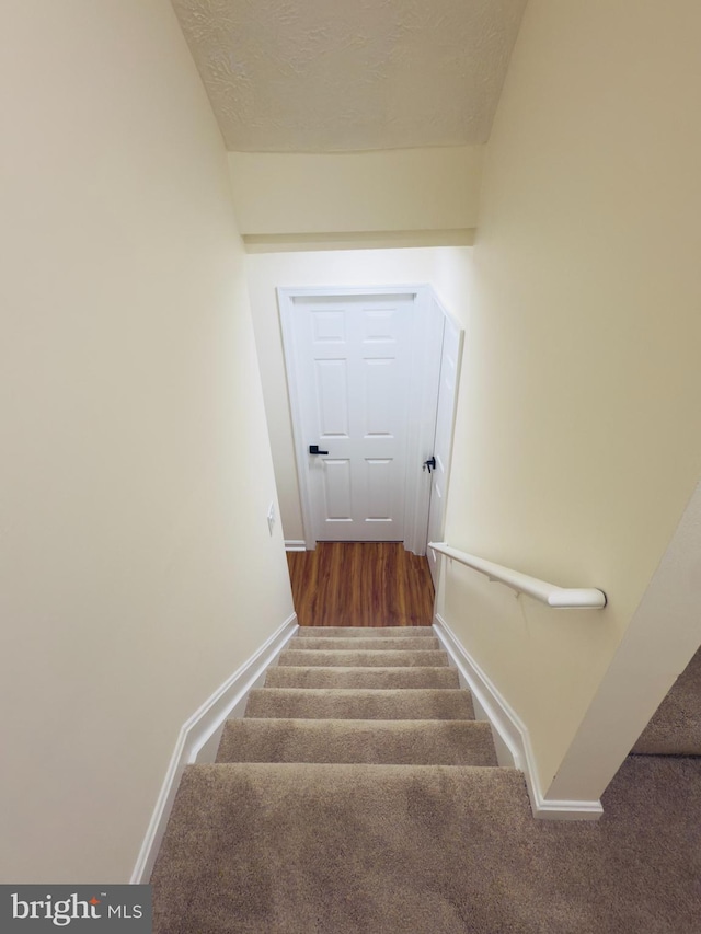 4407 Stanford Ct, Owings Mills, MD 21117 - staircase with carpet floors and baseboards