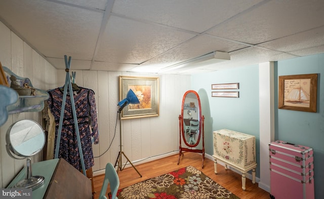 118 Roboda Blvd, Royersford, PA 19468 - finished below grade area with a paneled ceiling and wood finished floors