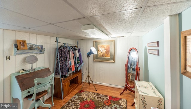 118 Roboda Blvd, Royersford, PA 19468 - hall with wood finished floors and a drop ceiling