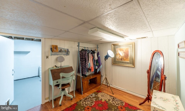 118 Roboda Blvd, Royersford, PA 19468 - finished basement with wood finished floors and a paneled ceiling