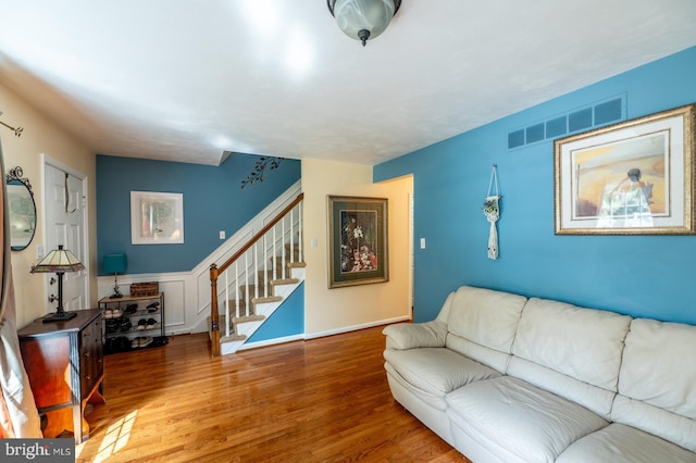 118 Roboda Blvd, Royersford, PA 19468 - living area with stairs and wood finished floors