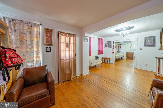231 N Penn St, West Chester, PA 19380 - living area featuring light wood finished floors