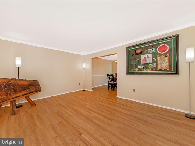 24129 Pecan Grove Ln, Gaithersburg, MD 20882 - unfurnished room with ornamental molding and light wood finished floors