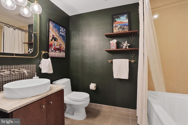 1025 1st St SE Unit 809, Washington, DC 20003 - full bath featuring vanity, tile patterned flooring, and shower / bath combination with curtain