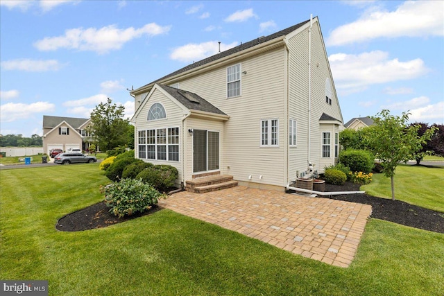 102 Windsor, Swedesboro, NJ 08085 - back of property with a yard, a patio, and entry steps