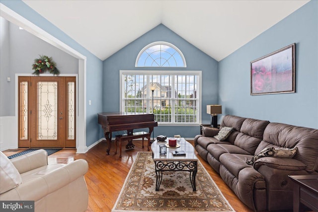 102 Windsor, Swedesboro, NJ 08085 - living area with vaulted ceiling, light wood-type flooring, and plenty of natural light