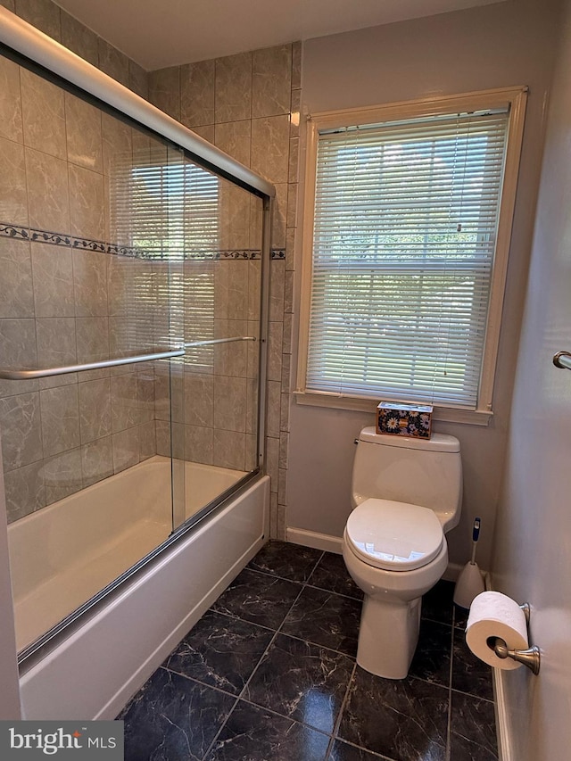 12130 Ambleside Dr, Potomac, MD 20854 - full bath featuring shower / bath combination with glass door and marble finish floors