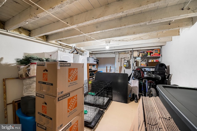 2503 Eastern Ave, Baltimore, MD 21224 - below grade area featuring gas meter and billiards