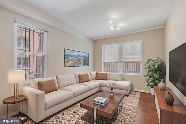 1458 Columbia Rd NW Unit 109, Washington, DC 20009 - living area featuring plenty of natural light and wood finished floors