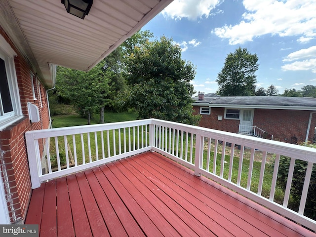 1233 Knightswood Rd, Baltimore, MD 21239 - deck with a lawn
