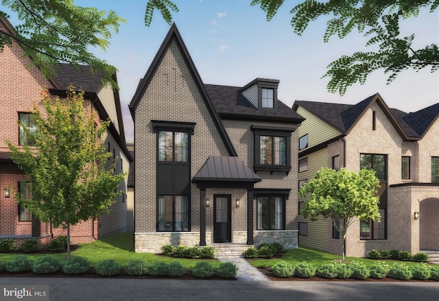 5026 Strathmore, North Bethesda, MD 20852 - view of front of property featuring stone siding and brick siding