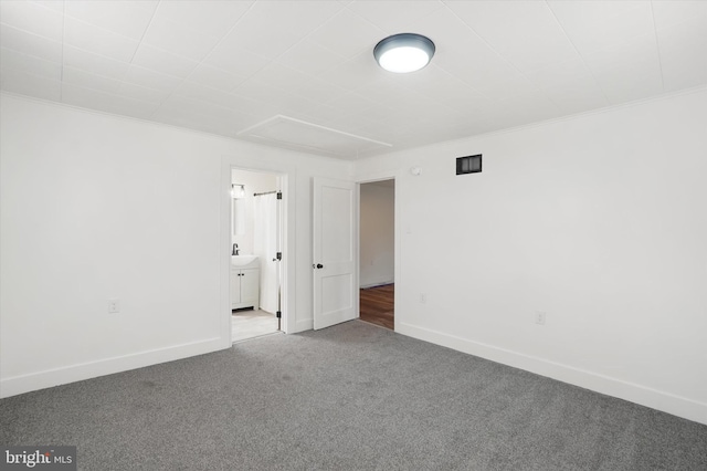 1221 W Heiges St, York, PA 17404 - spare room with carpet and ornamental molding