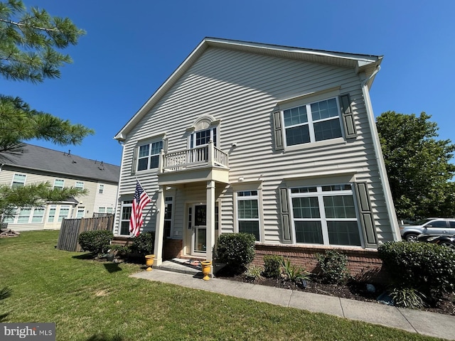 110 Gate Stone Ln, Stephens City, VA 22655 - view of front of home with a balcony and brick siding