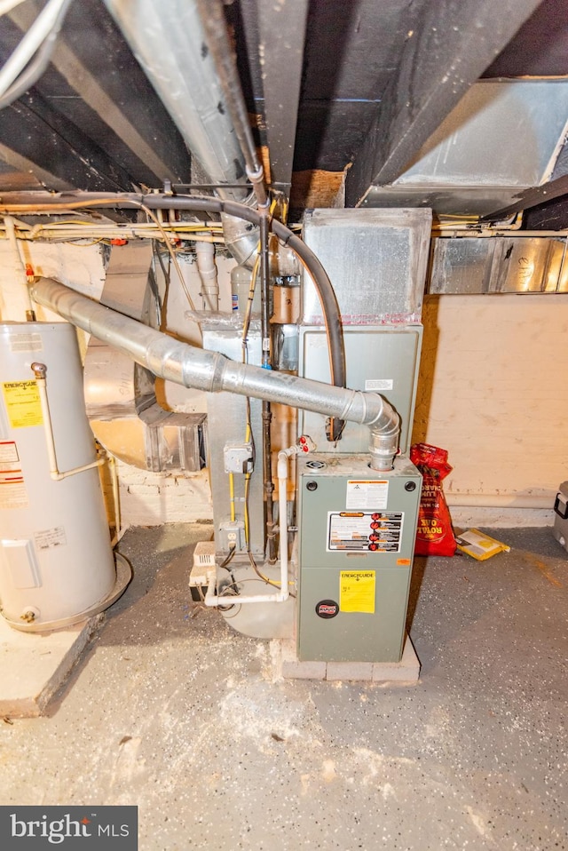 16 S Kresson St, Baltimore, MD 21224 - utility room featuring gas water heater