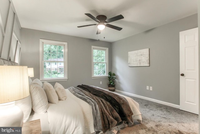 128 Azalea Dr, Hershey, PA 17033 - carpeted bedroom with multiple windows and ceiling fan