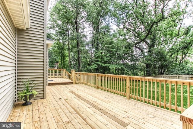 128 Azalea Dr, Hershey, PA 17033 - wooden terrace with view of wooded area