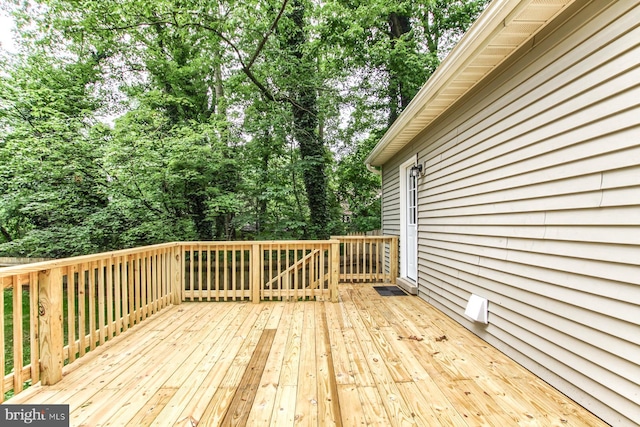 128 Azalea Dr, Hershey, PA 17033 - wooden terrace featuring view of wooded area