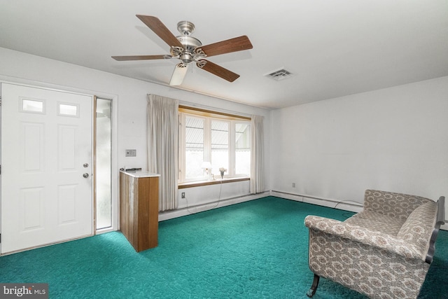 1402 Lehigh St, Allentown, PA 18103 - unfurnished room featuring carpet floors and ceiling fan