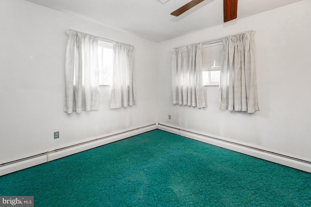 1402 Lehigh St, Allentown, PA 18103 - carpeted spare room with ceiling fan