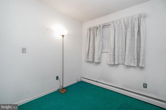 1402 Lehigh St, Allentown, PA 18103 - carpeted spare room featuring baseboard heating and baseboards