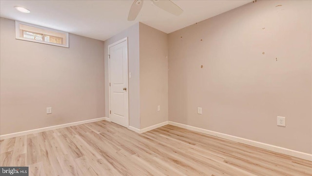 2705 W Gordon, Allentown, PA 18104 - spare room featuring light wood finished floors and ceiling fan