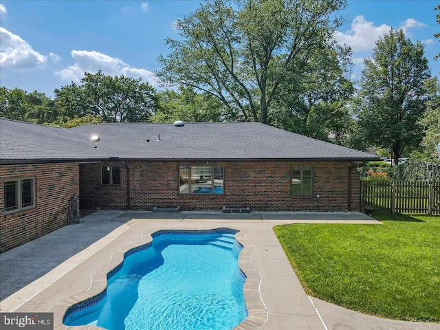2705 W Gordon, Allentown, PA 18104 - back of house with a patio, brick siding, and roof with shingles