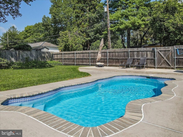 2705 W Gordon, Allentown, PA 18104 - view of pool featuring a patio area, a fenced backyard, and view of scattered trees