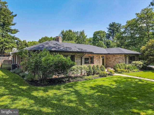 2705 W Gordon, Allentown, PA 18104 - ranch-style home with a chimney and brick siding