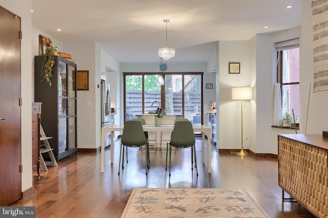 662 W Chestnut St, Lancaster, PA 17603 - dining space with wood finished floors and recessed lighting