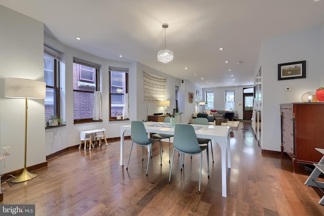 662 W Chestnut St, Lancaster, PA 17603 - dining space with wood finished floors and recessed lighting