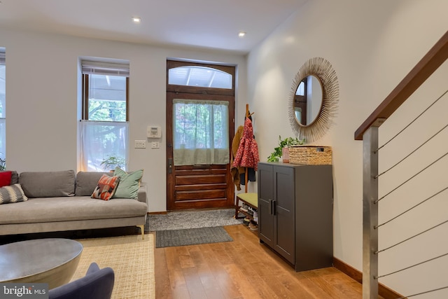 662 W Chestnut St, Lancaster, PA 17603 - foyer with light wood-type flooring and recessed lighting