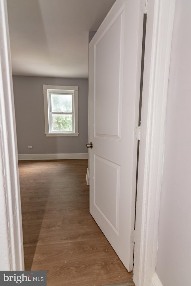 631 Saint Anns Ave, Baltimore, MD 21218 - hall with wood finished floors and baseboards