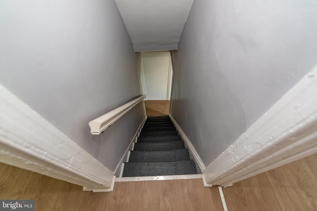 631 Saint Anns Ave, Baltimore, MD 21218 - staircase featuring baseboards