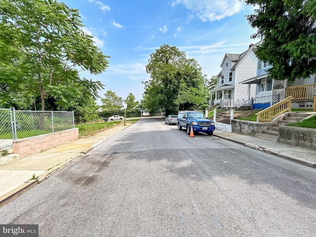 631 Saint Anns Ave, Baltimore, MD 21218 - view of asphalt street with sidewalks and curbs