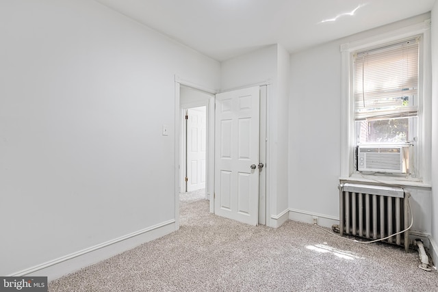 1439 S 28th St, Philadelphia, PA 19146 - unfurnished bedroom featuring carpet, radiator heating unit, and cooling unit