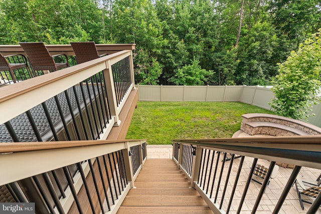303 Petunia Way, Stafford, VA 22554 - staircase with view of wooded area